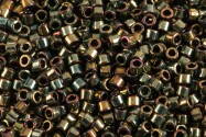 DB0024 Metallic Olive Green Iris Miyuki Delica 11/0 Cuentas de cilindro japonés 1.6mm 5g