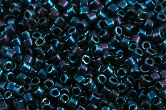 DB0025 Metallic Blue Iris Miyuki Delica 11/0 Japanese cylinder beads 1.6mm 5g