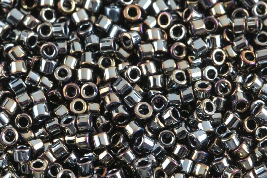 DB0026 Metallic Steel Iris Miyuki Delica 11/0 Japanese cylinder beads 1.6mm 5g