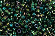 DB0027  Metallic Dark Green Iris Miyuki Delica 11/0 Japanische Zylinderperlen 1,6mm 5g