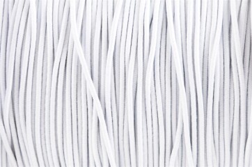 Cordone elastico in gomma Ø1mm Bianco