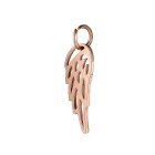 Colgante de acero inoxidable Alas 6x20mm de oro rosa con anillo de salto