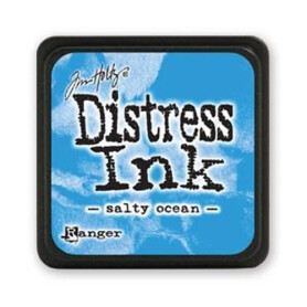 Tim Holtz® Distress Ink Salty Ocean mini tampone per francobolli 2,6x2,6cm