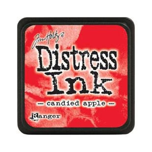 Tim Holtz® Distress Ink Candied Apple mini tampone per francobolli 2,6x2,6cm