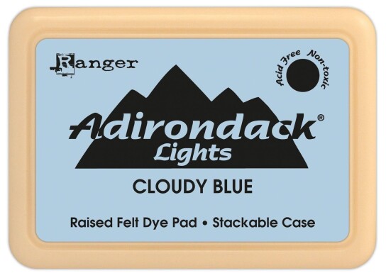 Adirondack Tinta de socorro Light Cloudly Blue almohadilla para sellos 8x5cm