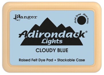 Adirondack Dye Ink Light Cloudly Blue stamp pad 8x5cm