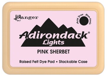Adirondack Dye Ink Light Pink Sherbet stamp pad 8x5cm