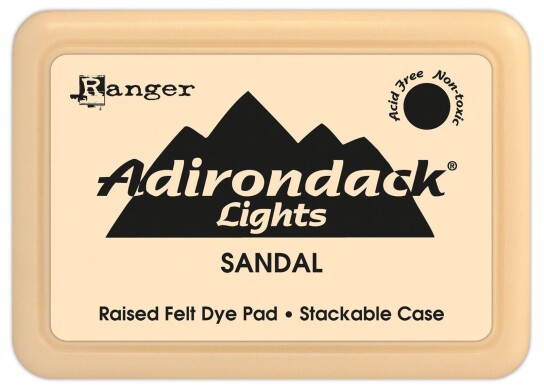 Adirondack Dye Ink Light Sandal tampon encreur 8x5cm