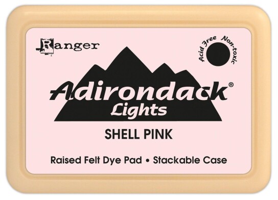 Adirondack Dye Ink Light Shell Pink tampone per francobolli 8x5cm
