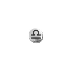 Metal bead Libra antique silver 7.6mm (Ø 1.1mm) silver plated