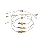 Metalen kraal Gemini (Tweeling) goud 7,6mm (Ø 1,1mm) 24K verguld