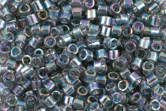 DBM0179 Transparent Gray AB Miyuki Delica 10/0 Cuentas de cilindro japonés 2.2mm 5g