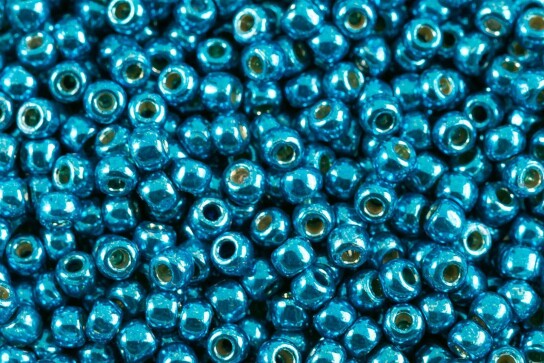 TR-11-PF583 PermaFinished Galvanized Caribbean Blue 2,2mm TOHO 11/0 Rocailles 10g