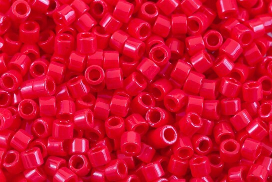 DBM0723 Opaque Red Miyuki Delica 10/0 Japanese cylinder beads 2.2mm 5g