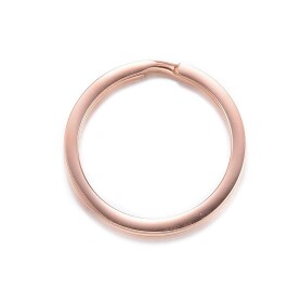Portachiavi in acciaio inox Ø25mm oro rosa