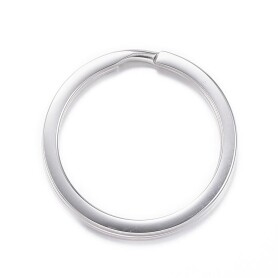 Stainless steel key ring Ø30mm silver