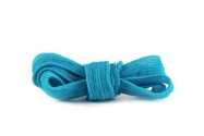 Handmade silk ribbon Crinkle Crêpe Dark Turquoise 20mm wide