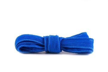 Cinta de seda hecha a mano Crinkle Crêpe Azul ultramarino de 20 mm de ancho