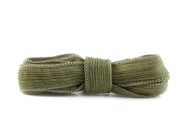 Handgefertigtes Seidenband Crinkle Crêpe Lindgrün 20mm breit
