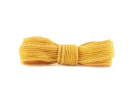 Handmade silk ribbon Crinkle Crêpe Mustard Yellow 20mm wide