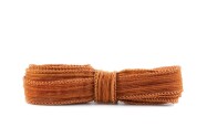 Handgefertigtes Seidenband Crinkle Crêpe Kupfer 20mm breit