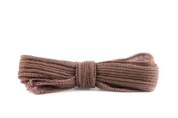 Handmade silk ribbon Crinkle Crêpe Cappuchino 20mm wide