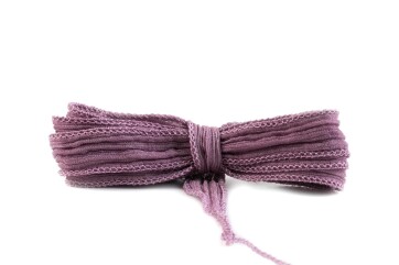 Handgefertigtes Seidenband Crinkle Crêpe Hydrangea 20mm breit