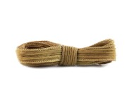 Handgefertigtes Seidenband Crinkle Crêpe Olivgelb 20mm breit