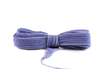 Handgefertigtes Seidenband Crinkle Crêpe Lavendel...