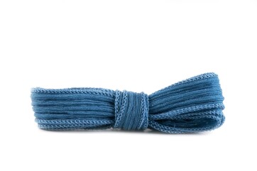 Handmade silk ribbon Crinkle Crêpe Far Blue 20mm wide