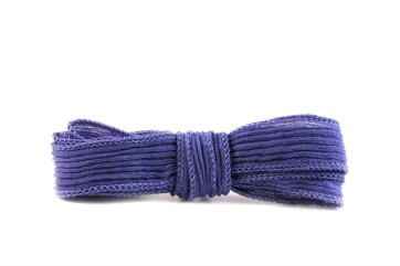 Handgefertigtes Seidenband Crinkle Crêpe Dunkellavendel 20mm breit