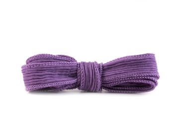 Handgefertigtes Seidenband Crinkle Crêpe Flieder 20mm breit