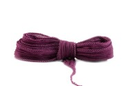 Handgefertigtes Seidenband Crinkle Crêpe Grape 20mm breit