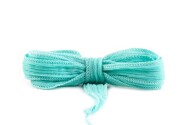 Cinta de seda hecha a mano Crinkle Crêpe Menta fresca de 20 mm de ancho