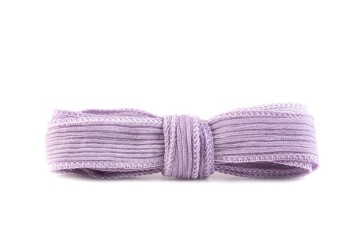 Handgefertigtes Seidenband Crinkle Crêpe Rose Purple 20mm breit