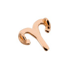 Anhänger Sternzeichen Aries (Widder) rosegold 12x14mm (Ø2mm) 24K rose vergoldet