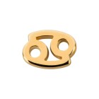 Ciondolo Segno Zodiacale Cancro oro 15x12mm (Ø2mm) placcato oro 24K
