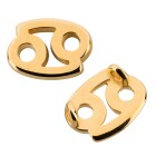Ciondolo Segno Zodiacale Cancro oro 15x12mm (Ø2mm) placcato oro 24K