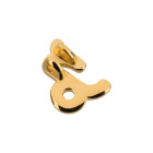 Zodiac Pendant Capricorn gold 10x14mm (Ø2mm) 24K gold plated