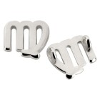 Bedel sterrenbeeld Virgo (Maagd) 13x12mm antiek zilver antiek zilver 13x12mm (Ø2mm) 999° verzilverd