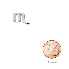 Colgante signo zodiacal Scorpio plata antigua 11x15mm...