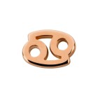 Pendant star sign Cancer rose gold 15x12mm (Ø2mm) 24K rose gold plated