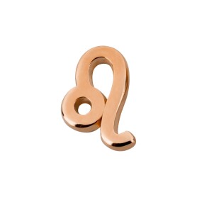 Pendant star sign Leo rose gold 10x15mm (Ø2mm) 24K...