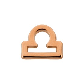 Pendant star sign Libra rose gold 14x12mm (Ø2mm)...