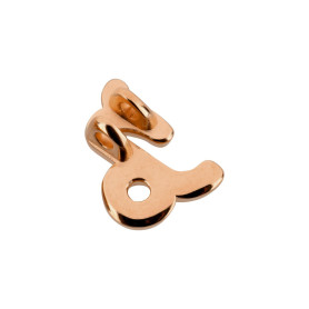 Anhänger Sternzeichen Capricorn (Steinbock) rosegold 10x14mm (Ø2mm) 24K rose vergoldet