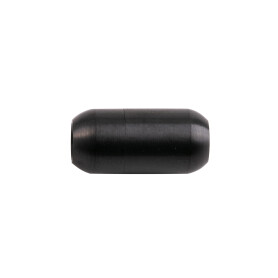 Fermeture magnétique noir en acier inoxydable 18x7mm (ID 5mm) brossé