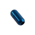 Edelstahl Magnetverschluss blau 18x7mm (ID 5mm) gebürstet