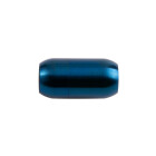 Stainless steel magnetic clasp blue 19x10mm (ID 6mm) brushed