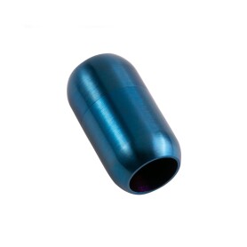 Edelstahl Magnetverschluss blau 21x12mm (ID 8mm)...