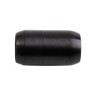 Edelstahl Magnetverschluss schwarz 25x14mm (ID 10mm) gebürstet